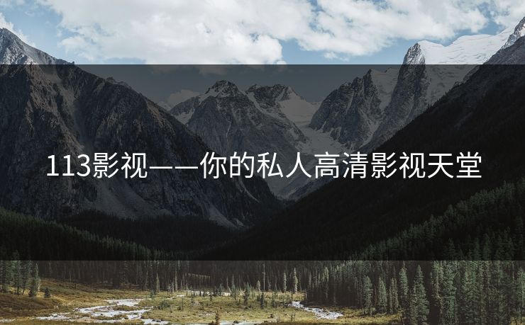 113影视——你的私人高清影视天堂