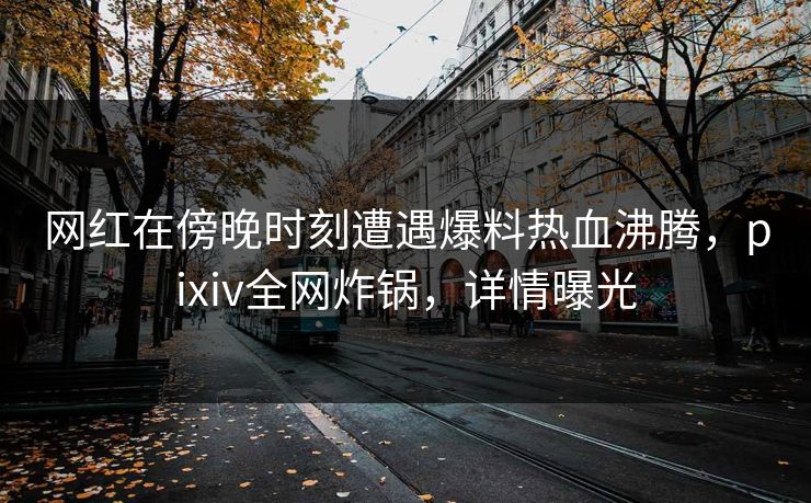 网红在傍晚时刻遭遇爆料热血沸腾，pixiv全网炸锅，详情曝光